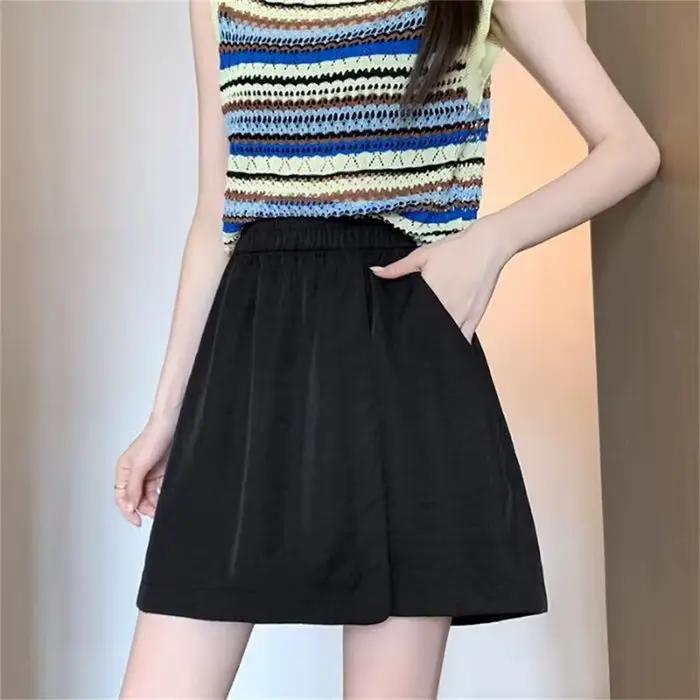 Shorts et Jupes Coréennes pour Femmes – Nouvelle Collection Été 2026 – Pantalon Taille Haute Uni Décontracté Style Streetwear Harajuku