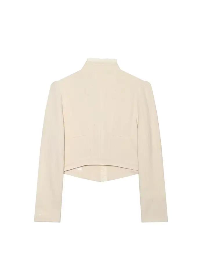 Blazer élégant et stylé pour femme, nouvelle collection 2026, à manches longues, superposé, avec volants décoratifs, coupe ajustée, style vintage, manteau court