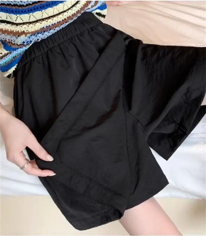 Shorts et Jupes Coréennes pour Femmes – Nouvelle Collection Été 2026 – Pantalon Taille Haute Uni Décontracté Style Streetwear Harajuku
