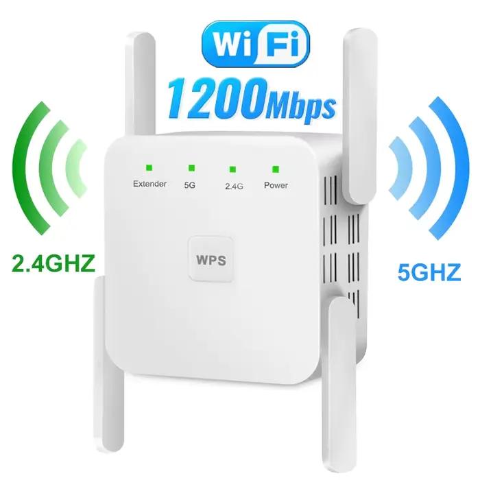Répéteur WiFi 5G amplificateur Wifi Signal Wifi Extender réseau Wi fi Booster 1200Mbps 5 Ghz répéteur Wi-Fi sans fil longue portée