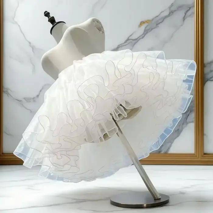 Jupon de soucoupe volante Lolita – Crinoline désossée à volume maximum, sous-jupe invisible sans fil pour gothique quotidien Sweet OP/JSK