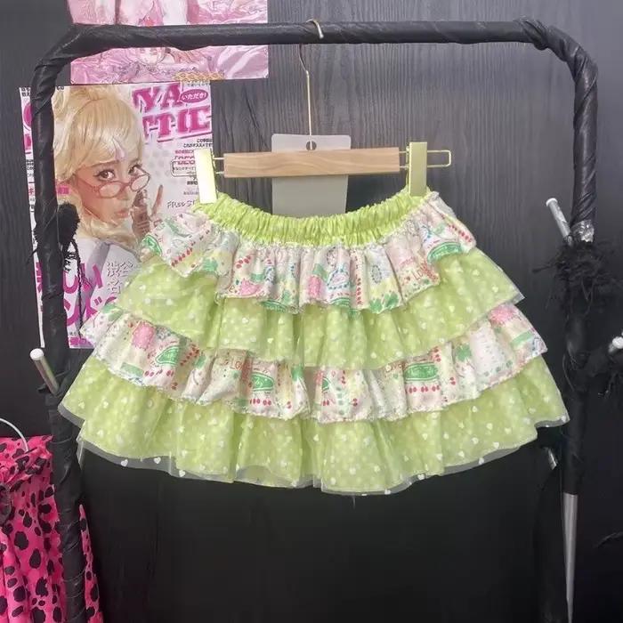 Mini jupe d'été Style Lolita japonais Kawaii pour femmes