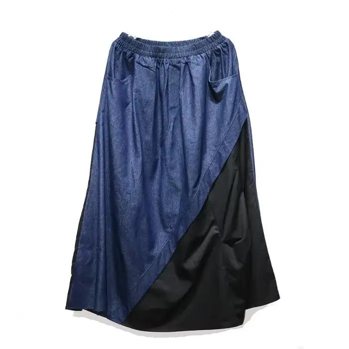 Jupe en jean Yemocile style rétro polyvalente pour femmes ocassions estivales et soirées