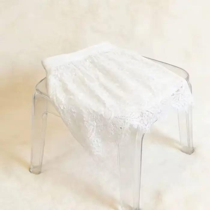 Nouvelle jupe transparente en dentelle et résille