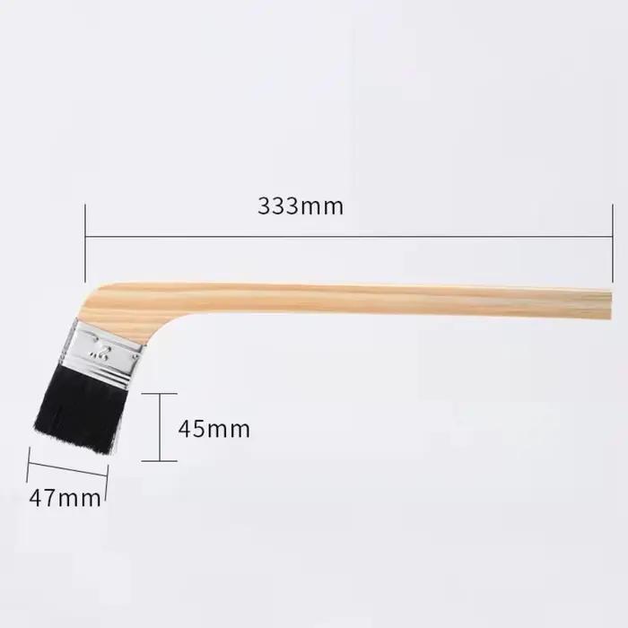 Brosse à poils universelle à long manche pour nettoyage, outil de nettoyage avec manche en bois, brosse à manche en bois pour peinture murale