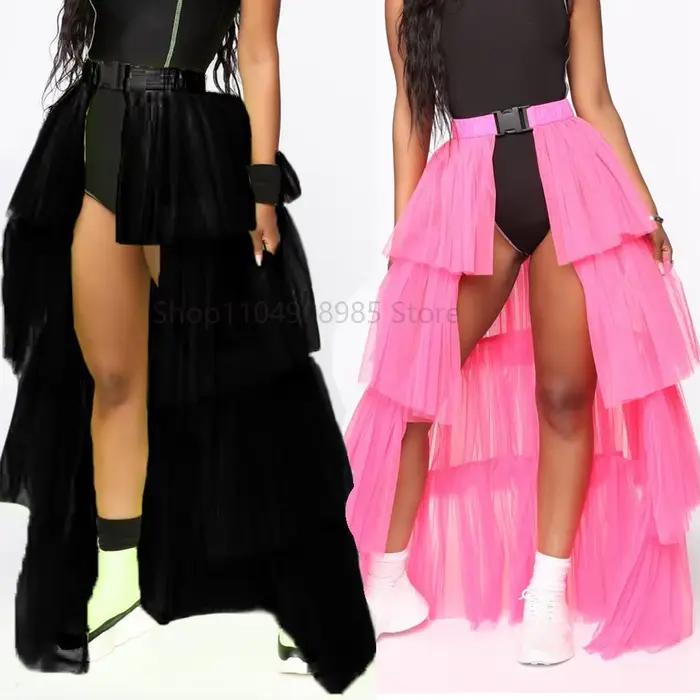 Jupe Couche Gâteau Dentelle Tulle Jupes Femmes Tenue de Fête Robe Lolita Vintage Occasions Spéciales Costumes Cosplay