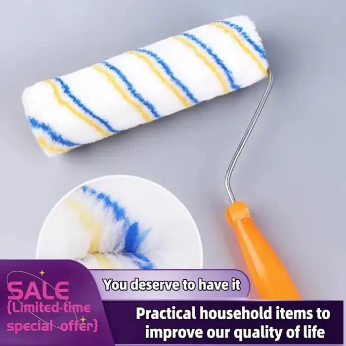 Rouleau à peinture à long manche pour la décoration intérieure, rouleau à peinture au latex pour outils de peinture murale, rouleau à peinture court