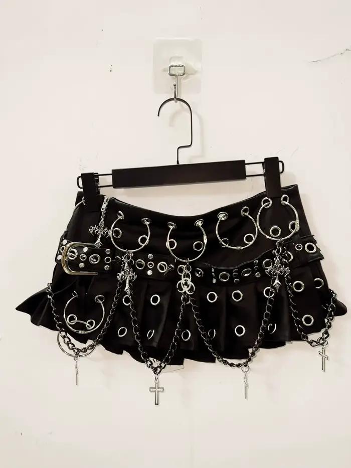 Jupes courtes gothiques vintage, vêtements Harajuku, mode Y2K, RiSALE