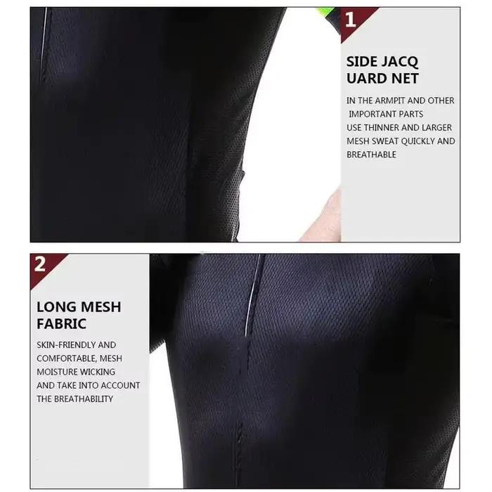 Maillot de cyclisme pour hommes à manches longues 3 poches bras de vélo Protection solaire rafraîchissant respirant Maillott manches longues maillot de cyclisme