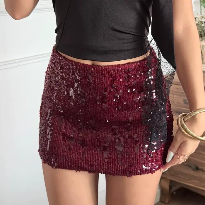 SUCHCUTE – jupe de noël à paillettes pour femmes