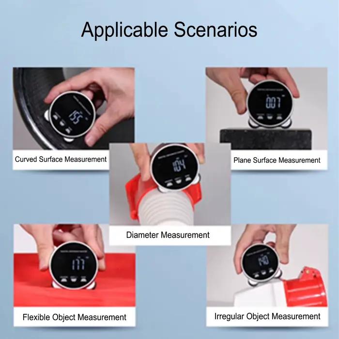 Jauge de Distance à écran LCD, jauge de Distance numérique, écran LCD Rechargeable, outil de mesure électronique à roulement longue Distance