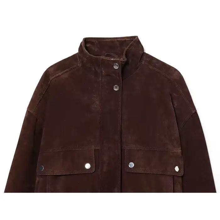Vestes d'automne pour femmes 2025 – Nouvelle mode, grandes poches, élégantes, coupe ajustée, chaudes, style urbain chic pour jeunes étudiantes