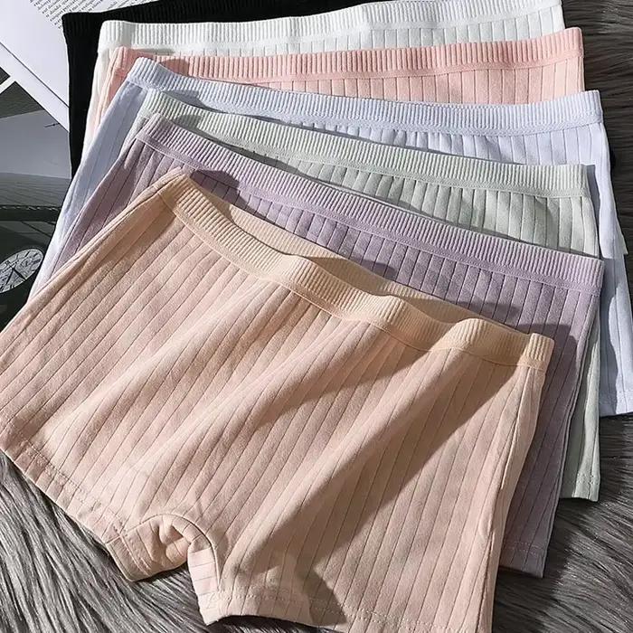 Été femmes culottes de sécurité coton sous jupe femme sans couture caleçon couleur unie grande taille Boxer Shorts