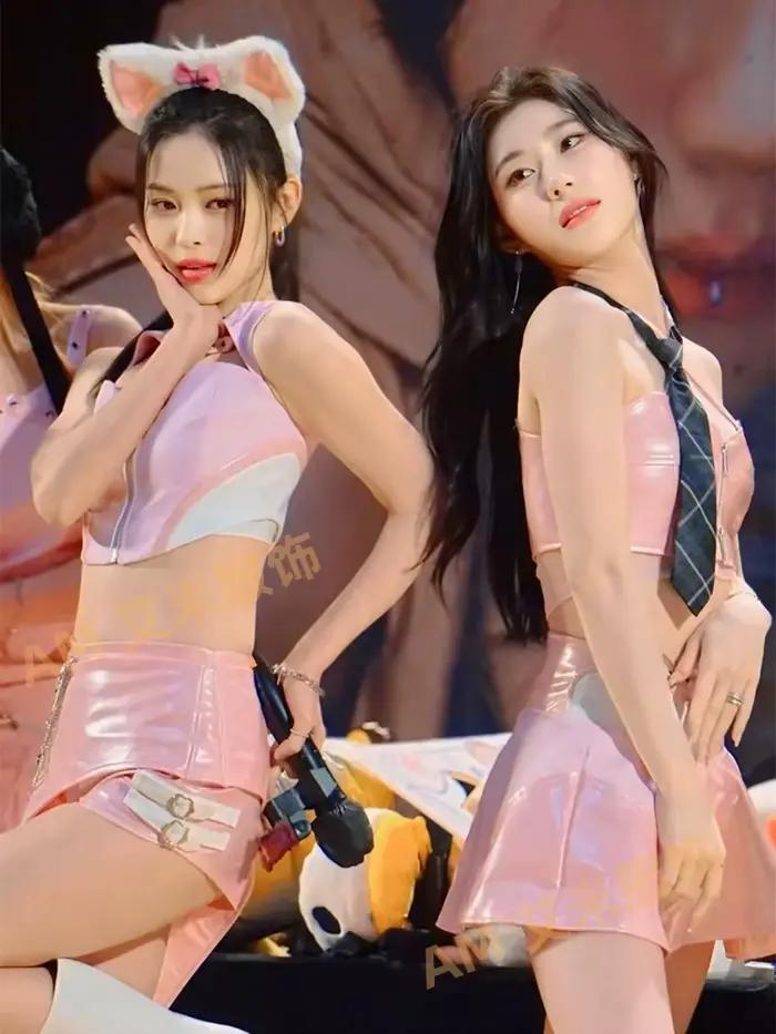 Haut de chant KPOP personnalisé pour groupe de filles, jupe de princesse Sexy pour fête d'anniversaire, ensemble de spectacle de compétition de danse de pom-pom girl