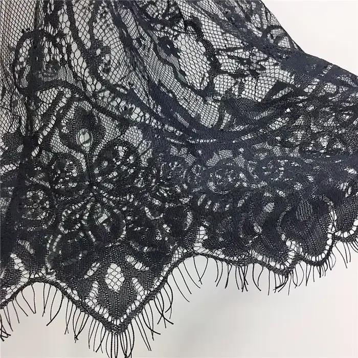Mini jupe en maille de dentelle transparente pour femmes