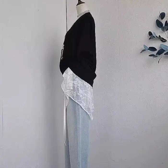 Jupe courte à lacets pour femmes, Design superposé, jupe portefeuille légère, tablier