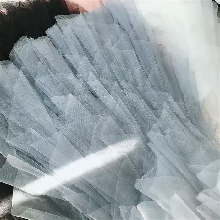 Mode Tutu Tulle jupe femmes longue Maxi jupe 2022 printemps été coréen noir rose taille haute jupe plissée femme
