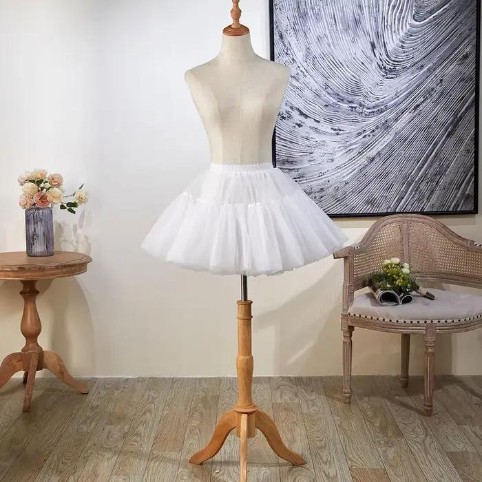 Jupon noir Lolita en fil doux, 35Cm, jupe désossée, Support quotidien, Cosplay, Violence Carmen, doux, corée, japon