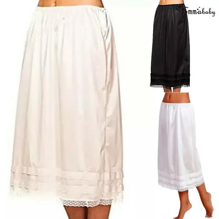 Sous-jupe en dentelle et polyester hirigin pour femmes élégance et confort sous robe longue sécurité occassions spéciales