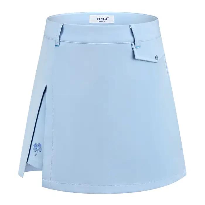 Ttygj-Jupe de golf plissée doublée pour femme avec short intérieur