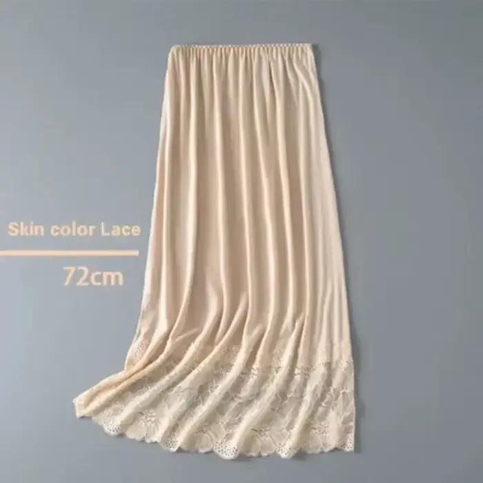 Été 3 longueurs femmes dentelle sous-jupe jupon sous robe jupe longue