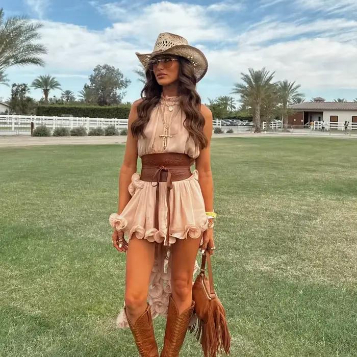 Ensemble deux pièces Chic avec ourlet à volants