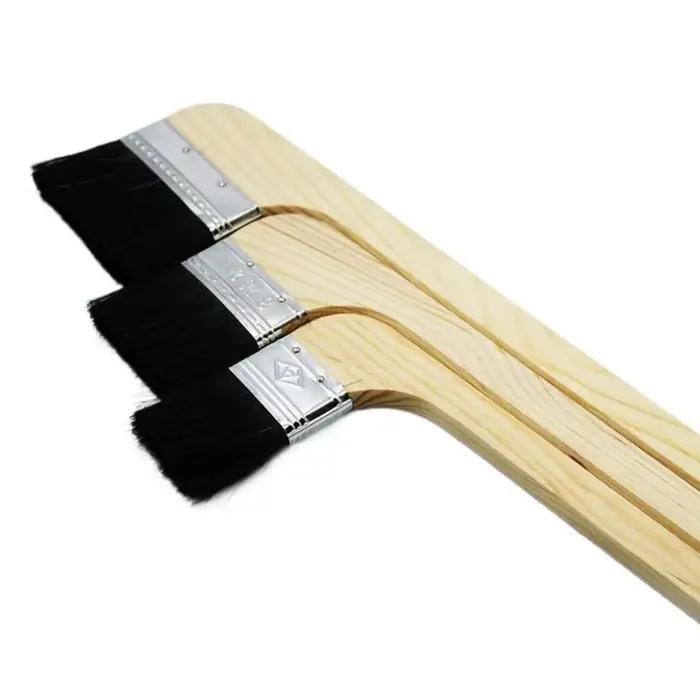 Brosse à poils universelle à long manche pour nettoyage, outil de nettoyage avec manche en bois, brosse à manche en bois pour peinture murale