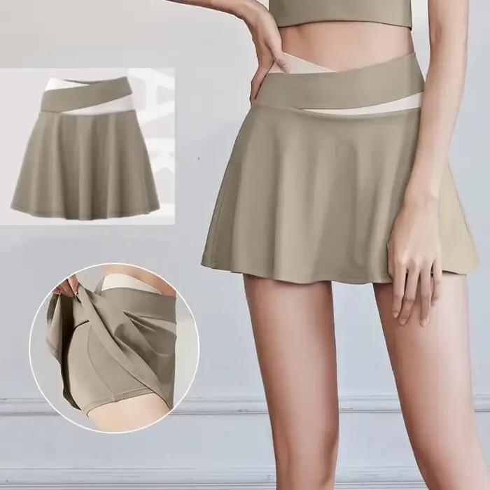 Jupe de sport élastique à séchage rapide pour femme