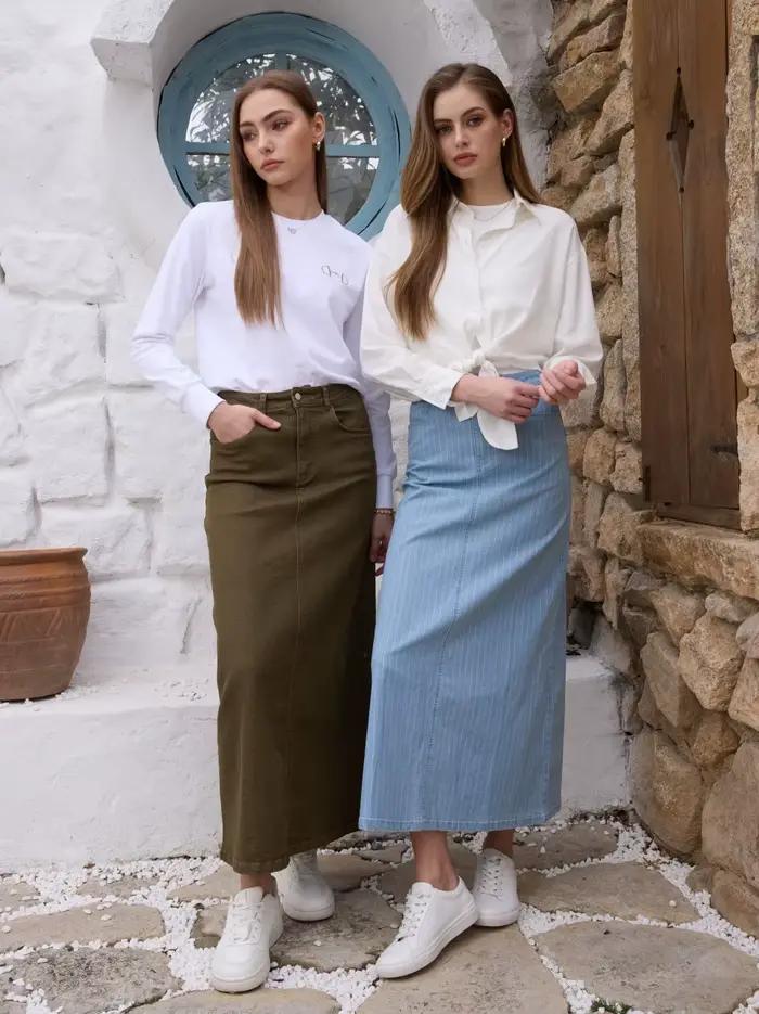 Jupe en jean extensible AS SS26