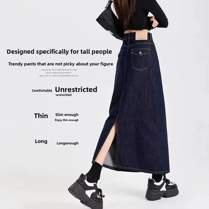 Jupe mini asymétrique en denim bleu pour femme