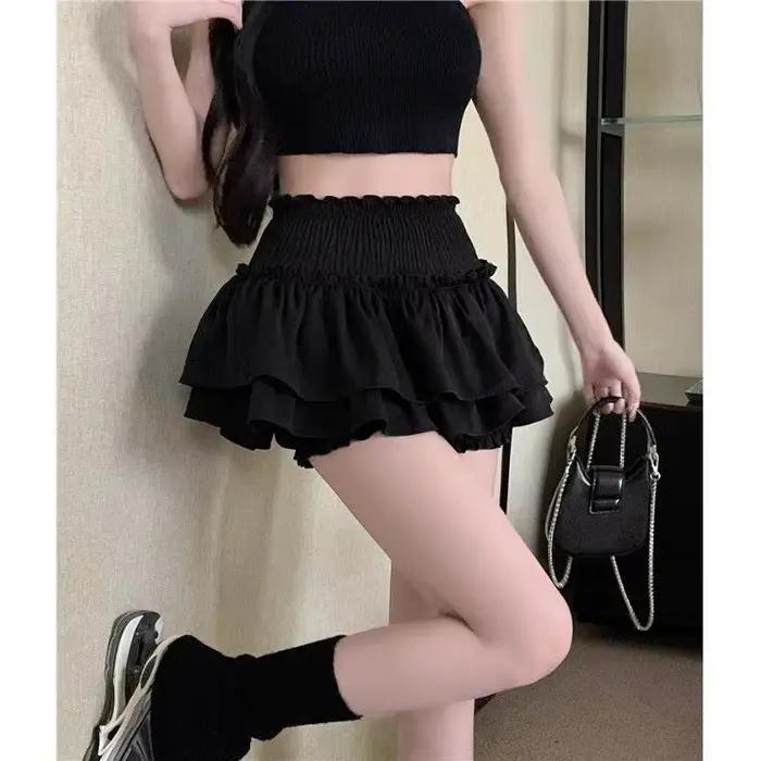 Jupe Tutu en Dentelle Noire Style Spice Girl pour Femme