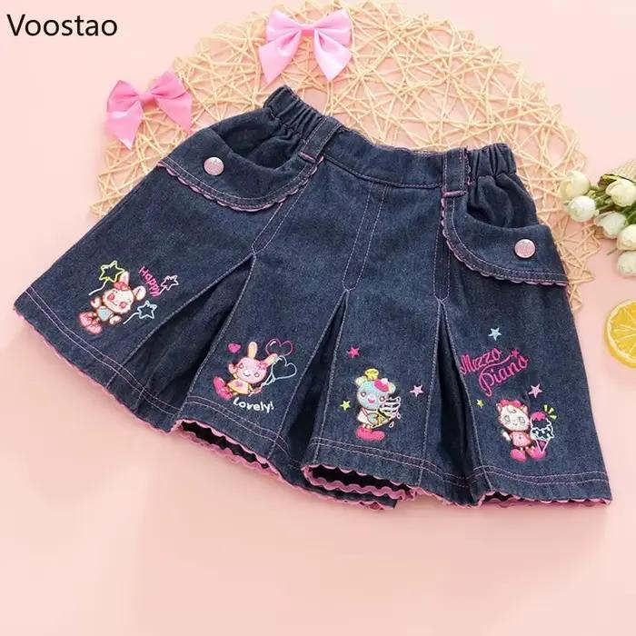 Jupe en jean de style Lolita pour femme