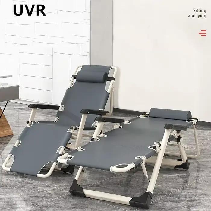 Chaise longue pliante d'extérieur, sans Installation, chaise de plage, de bronzage pour adultes, lit de camp de sieste, chaise longue multifonctionnelle