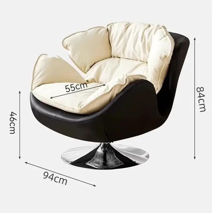 Balcon chambre chaises salon moderne coussin canapé chaises inclinables Design pivotant Design Muebles De La Sala accessoires pour la maison