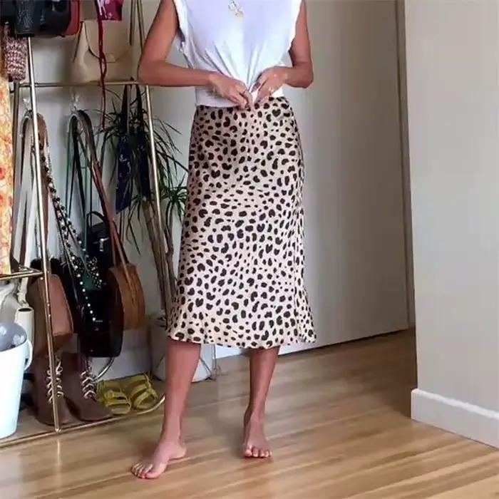 Lamuusaa-Jupe en Satin pour Femme