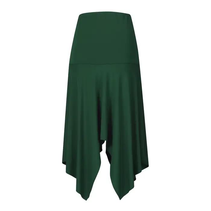 Jupe gothique taille haute vintage médiévale noire pour femmes