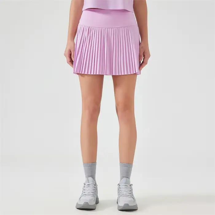 Femmes plissées sport Tennis jupes femmes taille haute Yoga Fitness jupe courte avec poches gymnase Golf ample Mini jupe avec poches