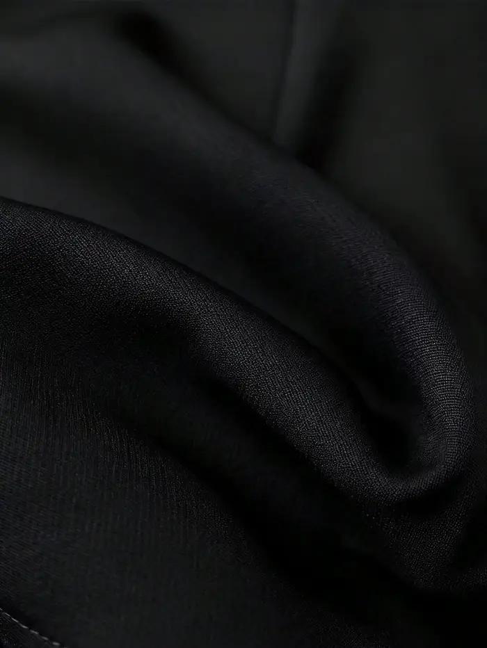 Ensemble haut à manches longues et épaules dénudées bordeaux pour femme et jupe-culotte noire