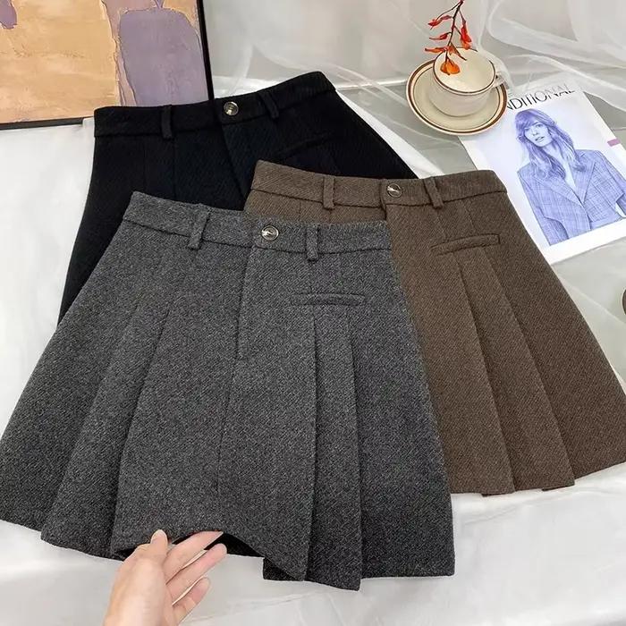 Jupes plissées Vintage pour femmes