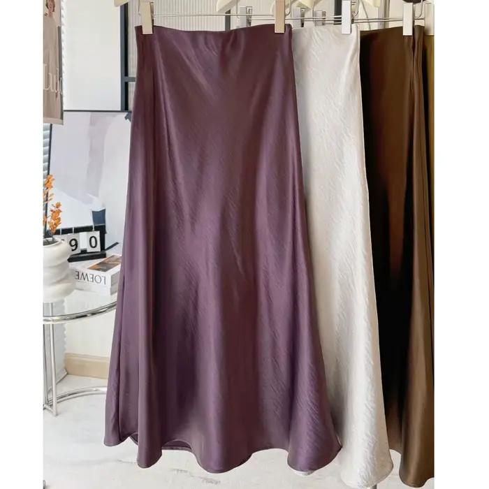 Jupes longues femme 2026 taille haute coupe trapèze sexy