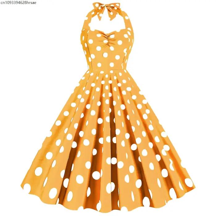 Robe vintage sans manches pour femmes des années 50 et 60