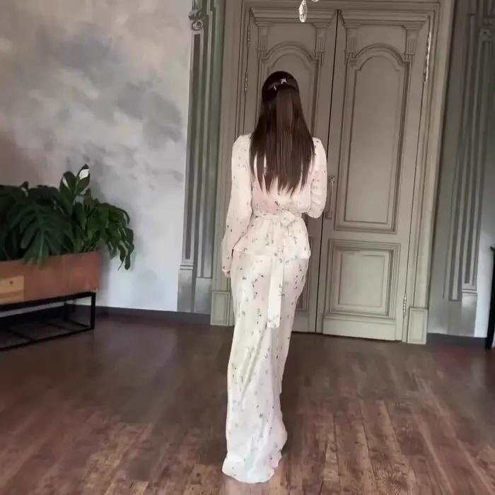 Femmes Eid jupes longues haut costume de fête musulman 2 pièces ensemble fleur imprimé dubaï Islam arabe saoudien tenues jupe Ensembles Ramadan