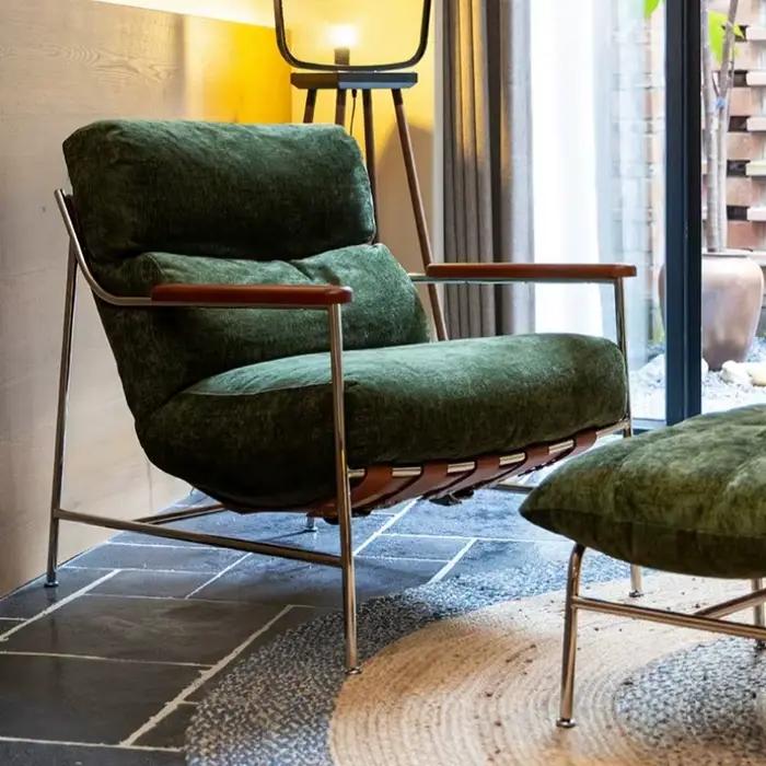 Chaise de balcon en bois avec dossier, design moderne, chaise de méditation, chaise à bascule esthétique, Poltrone Da Salotto, accessoires pour salon