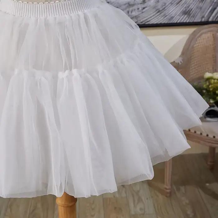 Jupon noir Lolita en fil doux, 35Cm, jupe désossée, Support quotidien, Cosplay, Violence Carmen, doux, corée, japon
