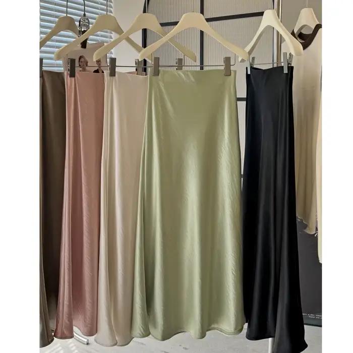 Jupes longues femme 2026 taille haute coupe trapèze sexy