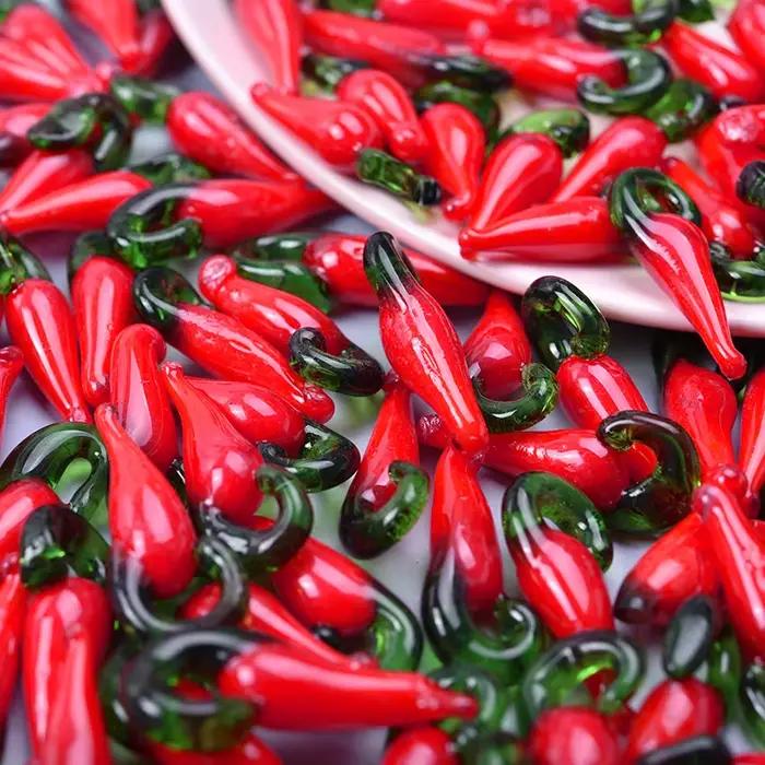 Breloques en forme de piment tridimensionnel, 10 pièces/lot, pour la fabrication de bijoux, fournitures en émail, boucles d'oreilles faites à la main, collier, pendentif DIY