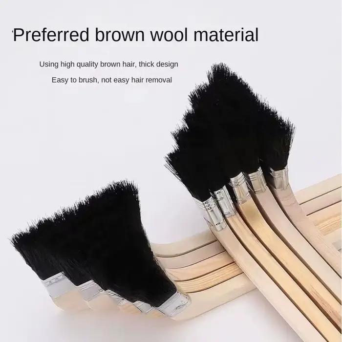 Brosse à poils universelle à long manche pour nettoyage, outil de nettoyage avec manche en bois, brosse à manche en bois pour peinture murale