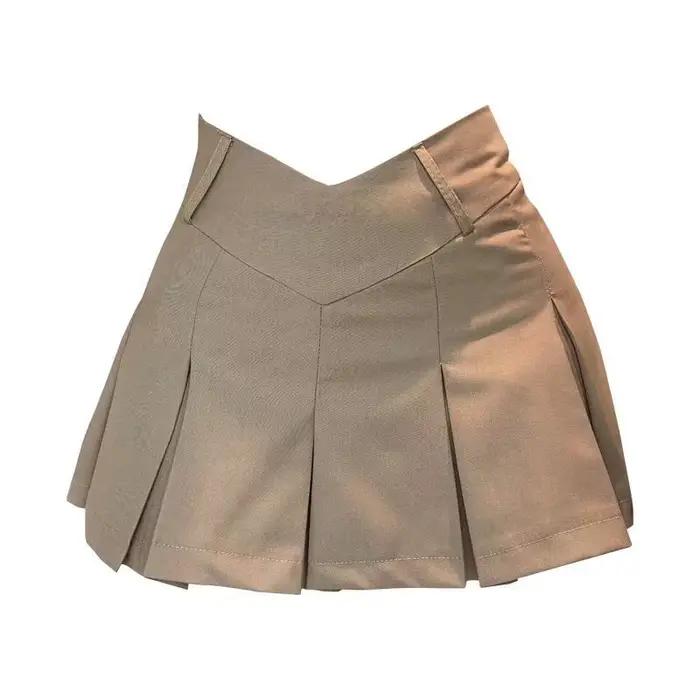 Jupes pour femmes Mini jupe haute plissée femme gris qualité Harajuku Y2k Vintage vêtements ventes Style coréen esthétique modeste