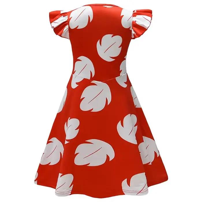 Point dessin animé Lilo filles LILO filles jupe manches volantes robe fils fille robes décontractées Halloween Cosplay jupe