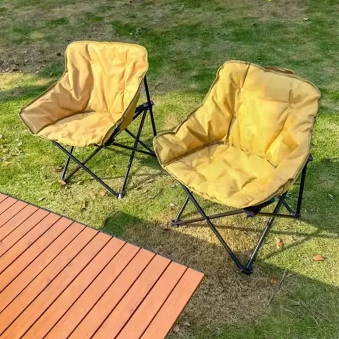 Chaise longue ultralégère pliable pour extérieur, plage, pique-nique, avec dossier, jaune, Pesca, mobilier enfant